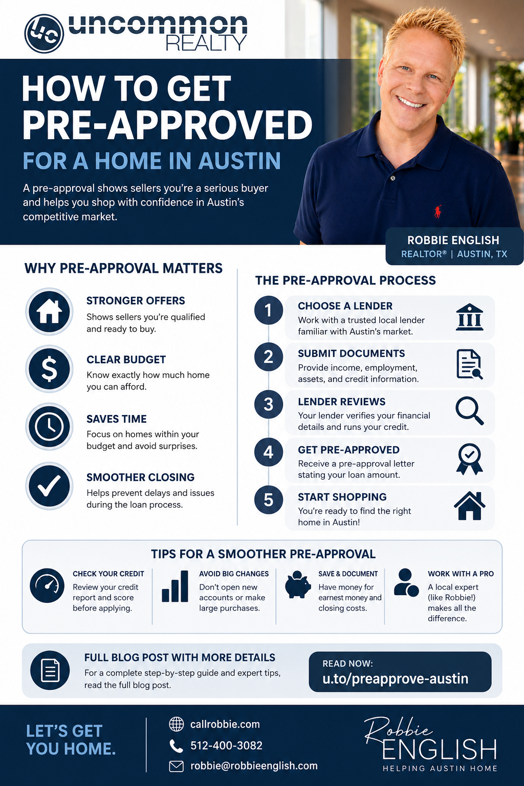 infographic How To Get Pre Approved For A Home In Austin