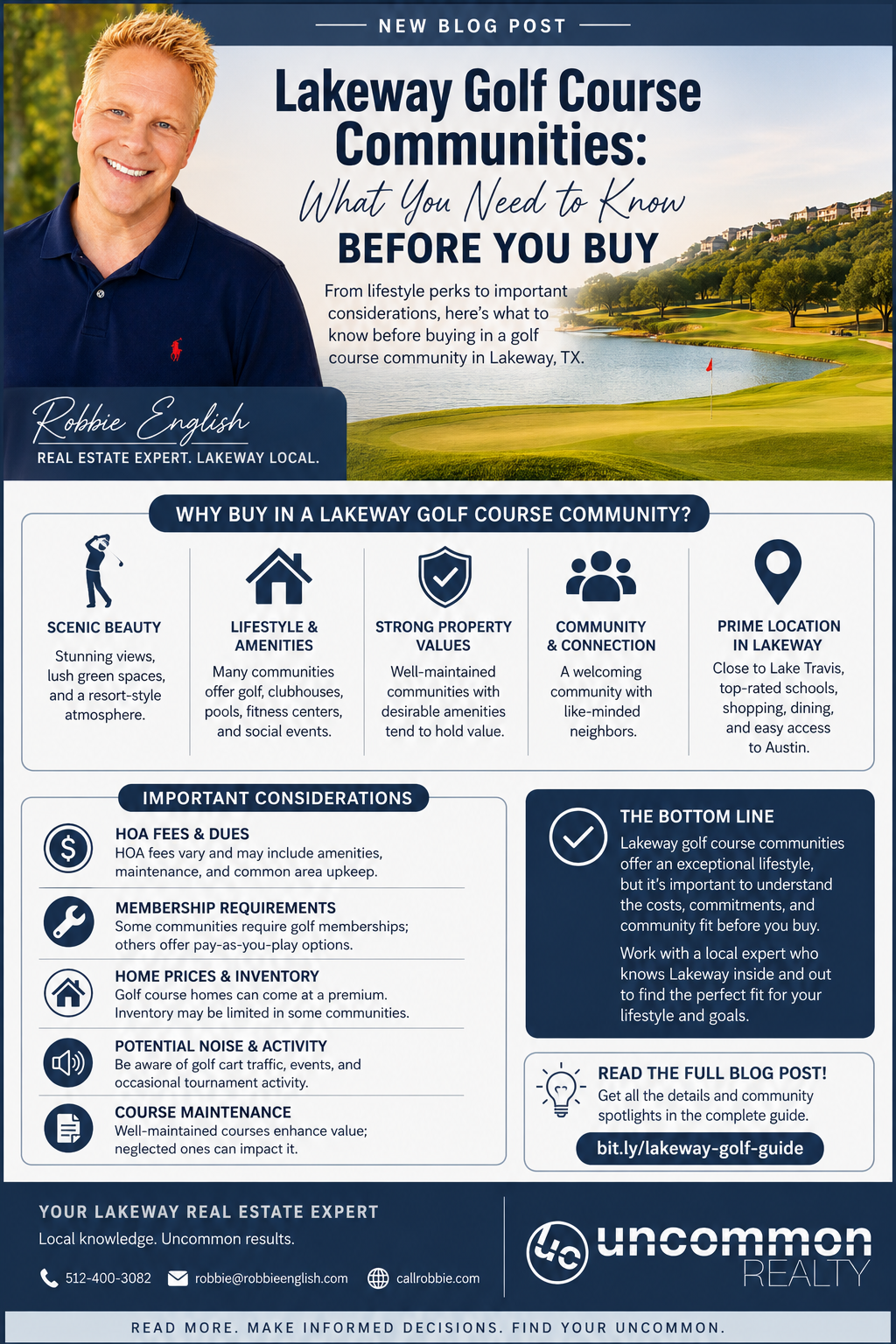 infographic Lakeway Golf Course Communities What You Need to Know Before You Buy