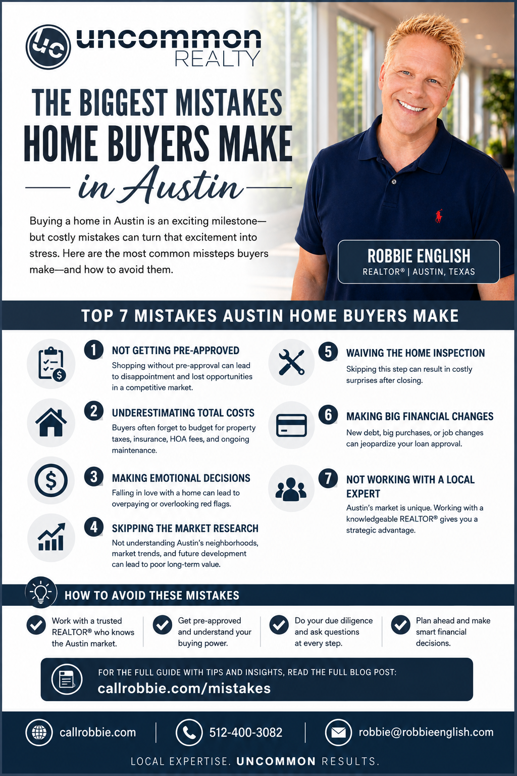 infographic Biggest Mistakes Home Buyers Make In Austin