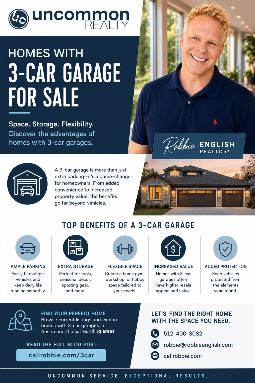 infographic Homes With 3 Car Garage For Sale