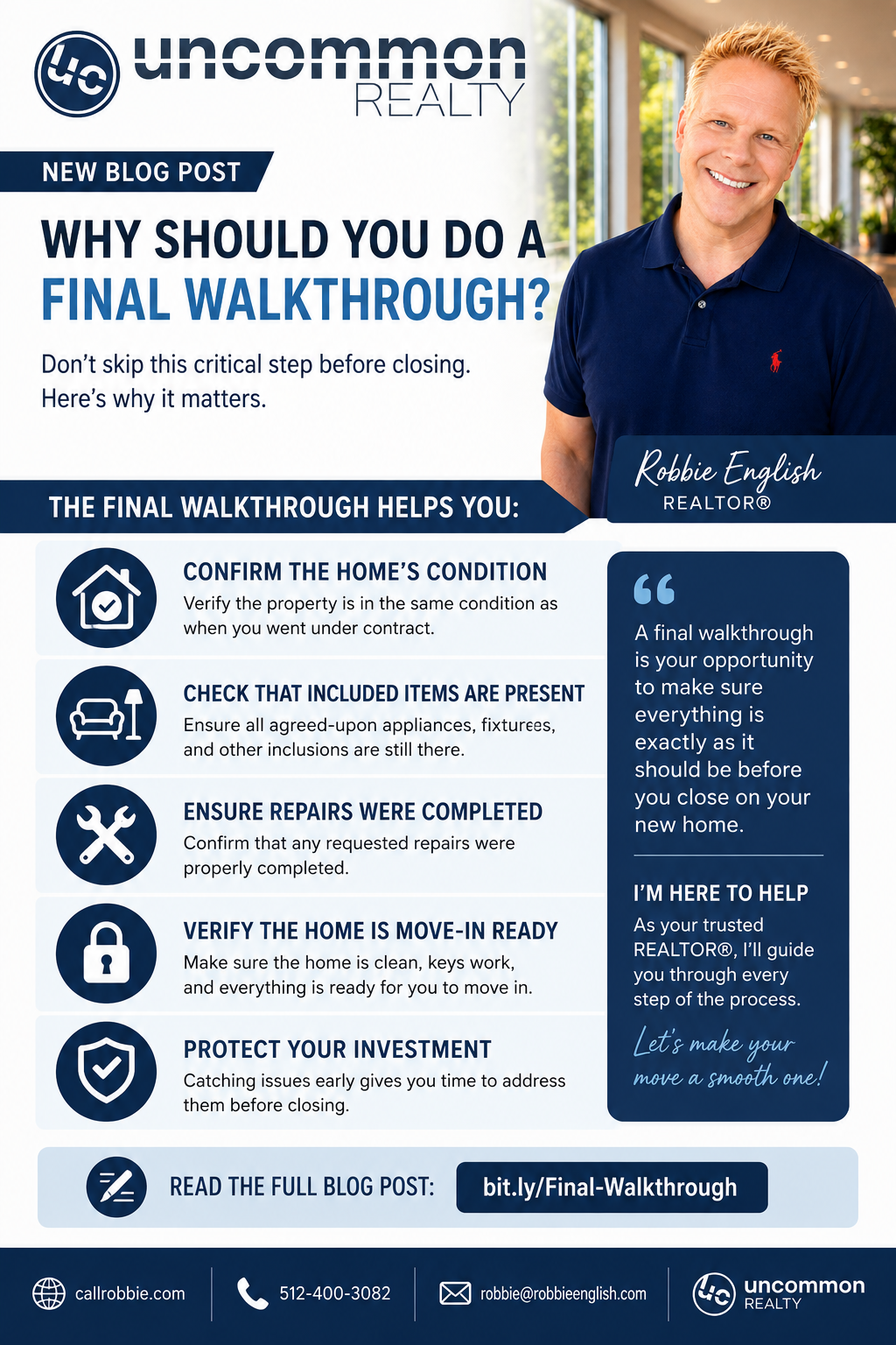 infographic Why Should You Do A Final Walkthrough?