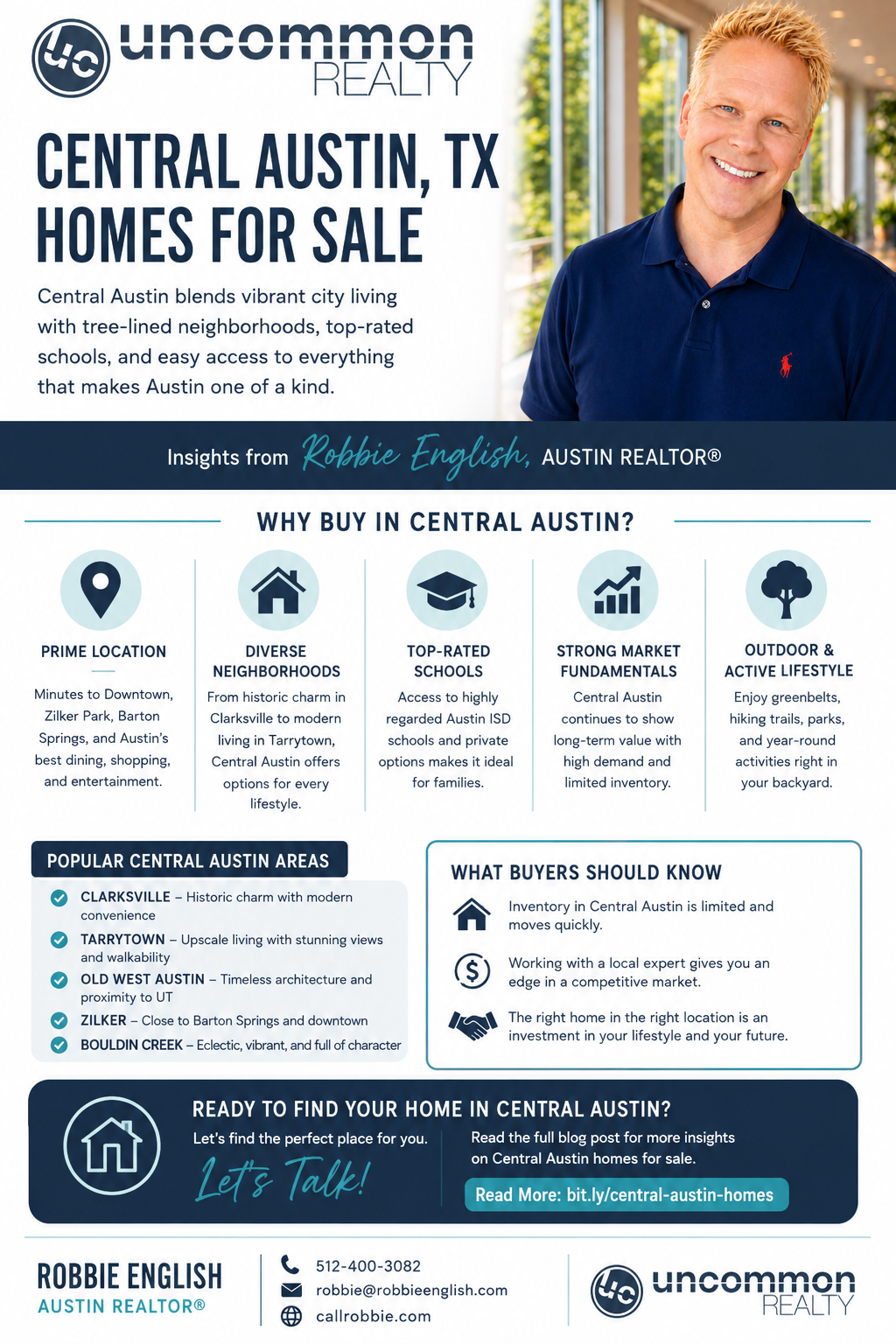 infographic Central Austin TX Homes For Sale