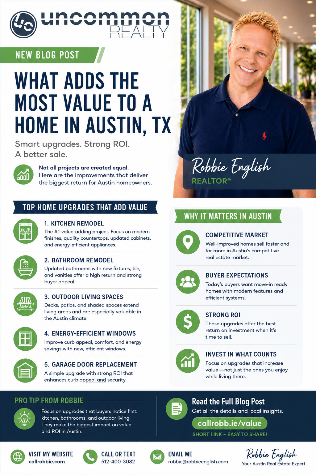 infographic What Adds The Most Value To A Home In Austin TX