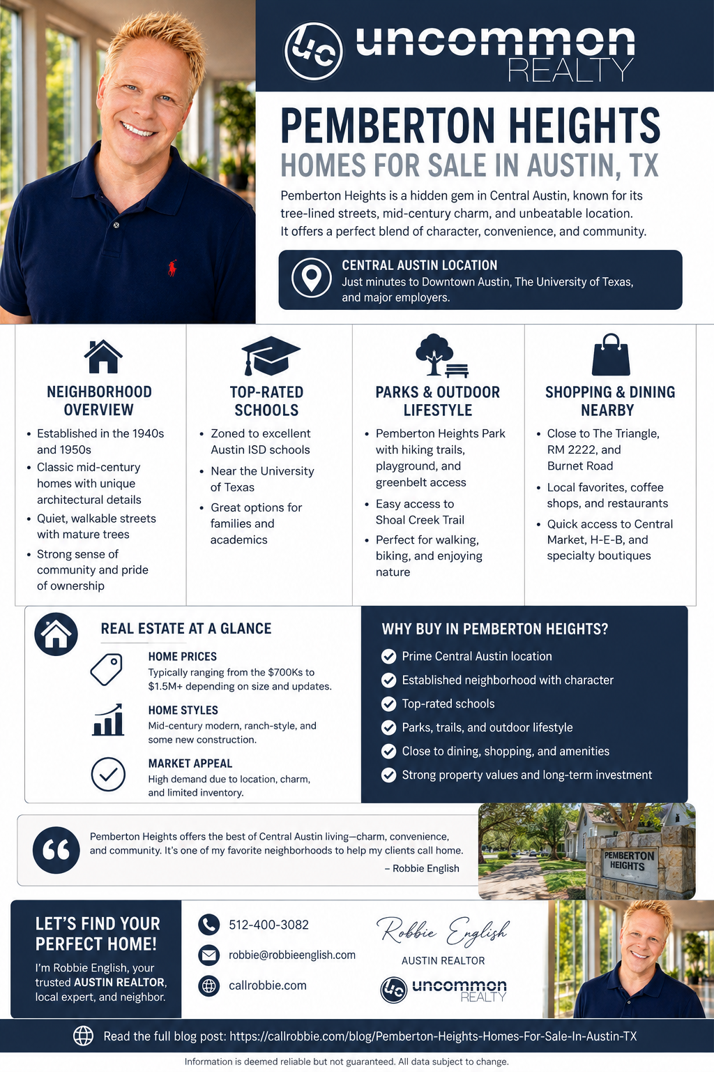 infographic Pemberton Heights Homes For Sale In Austin TX