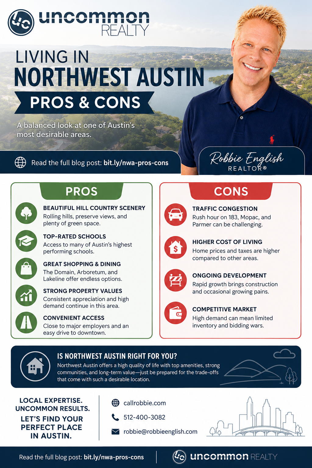 infographic Living In Northwest Austin Pros And Cons