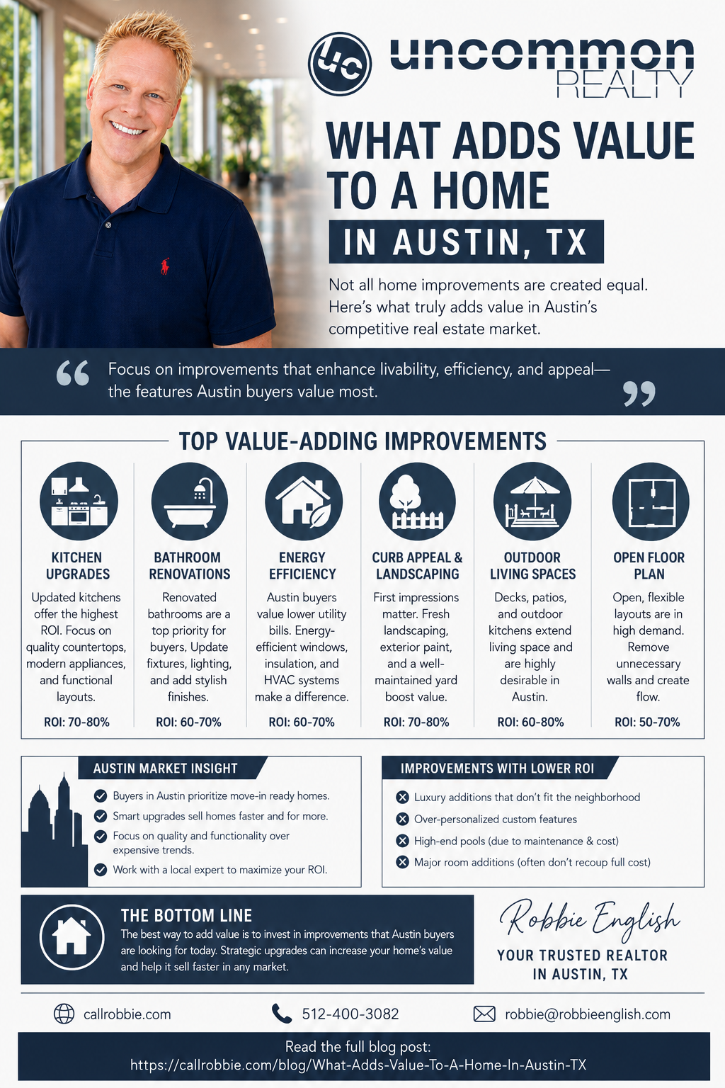 infographic What Adds Value To A Home In Austin TX?