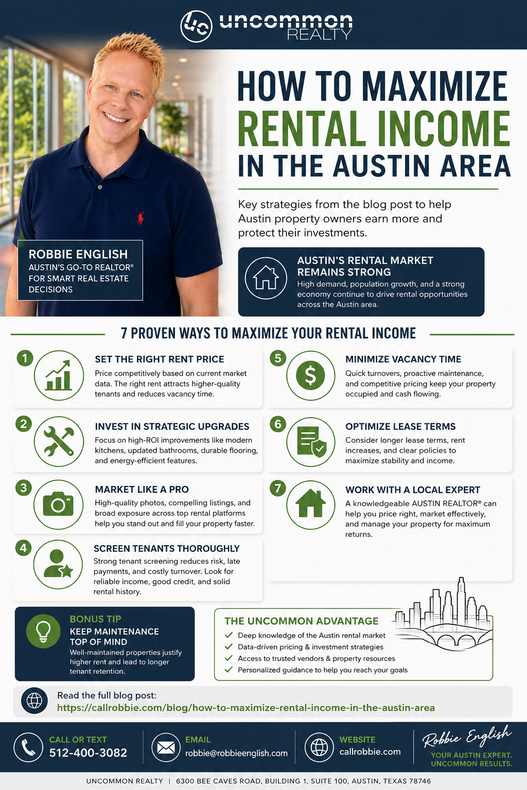 infographic How to Maximize Rental Income in the Austin Area