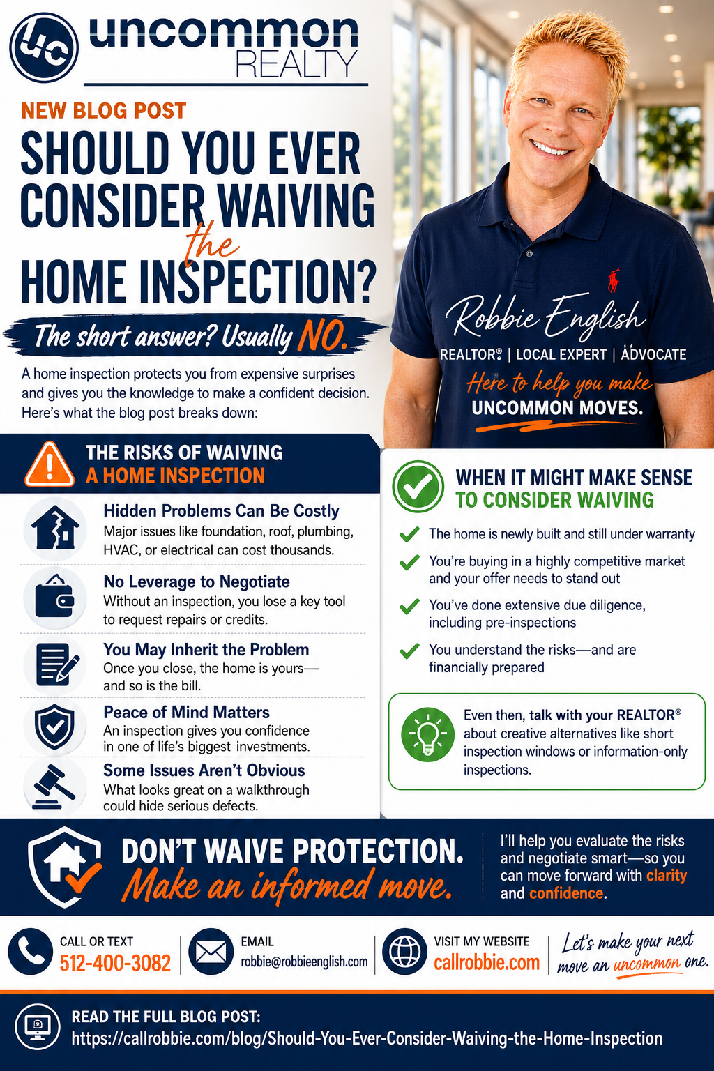 infographic Should You Ever Consider Waiving the Home Inspection?
