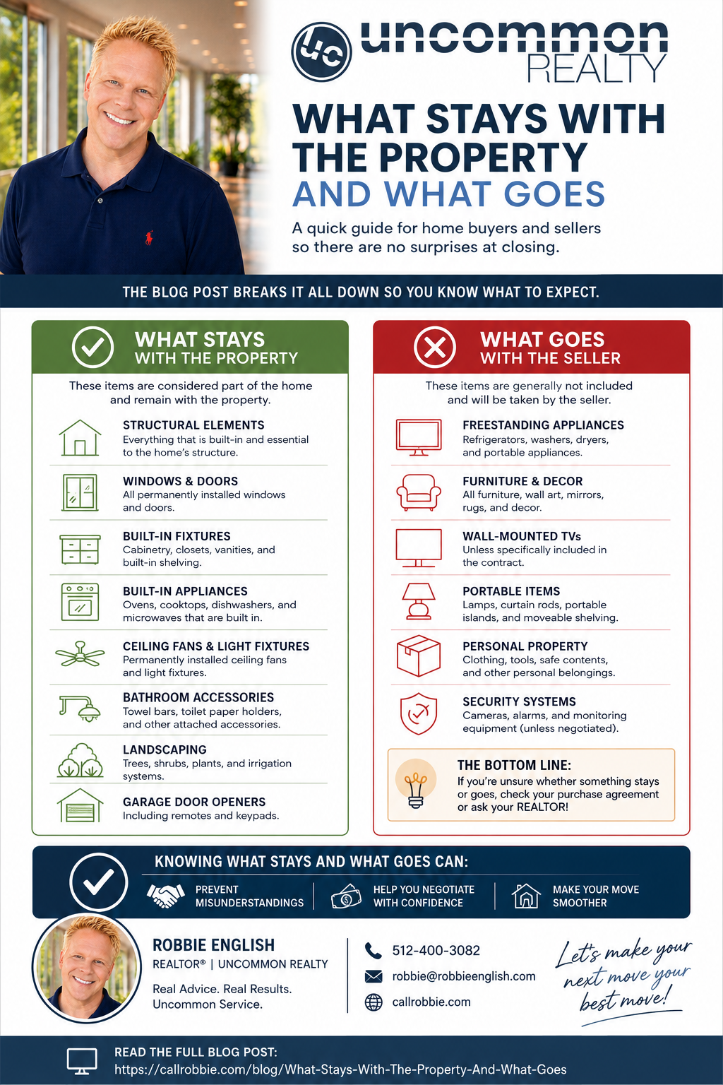 infographic What Stays With The Property And What Goes