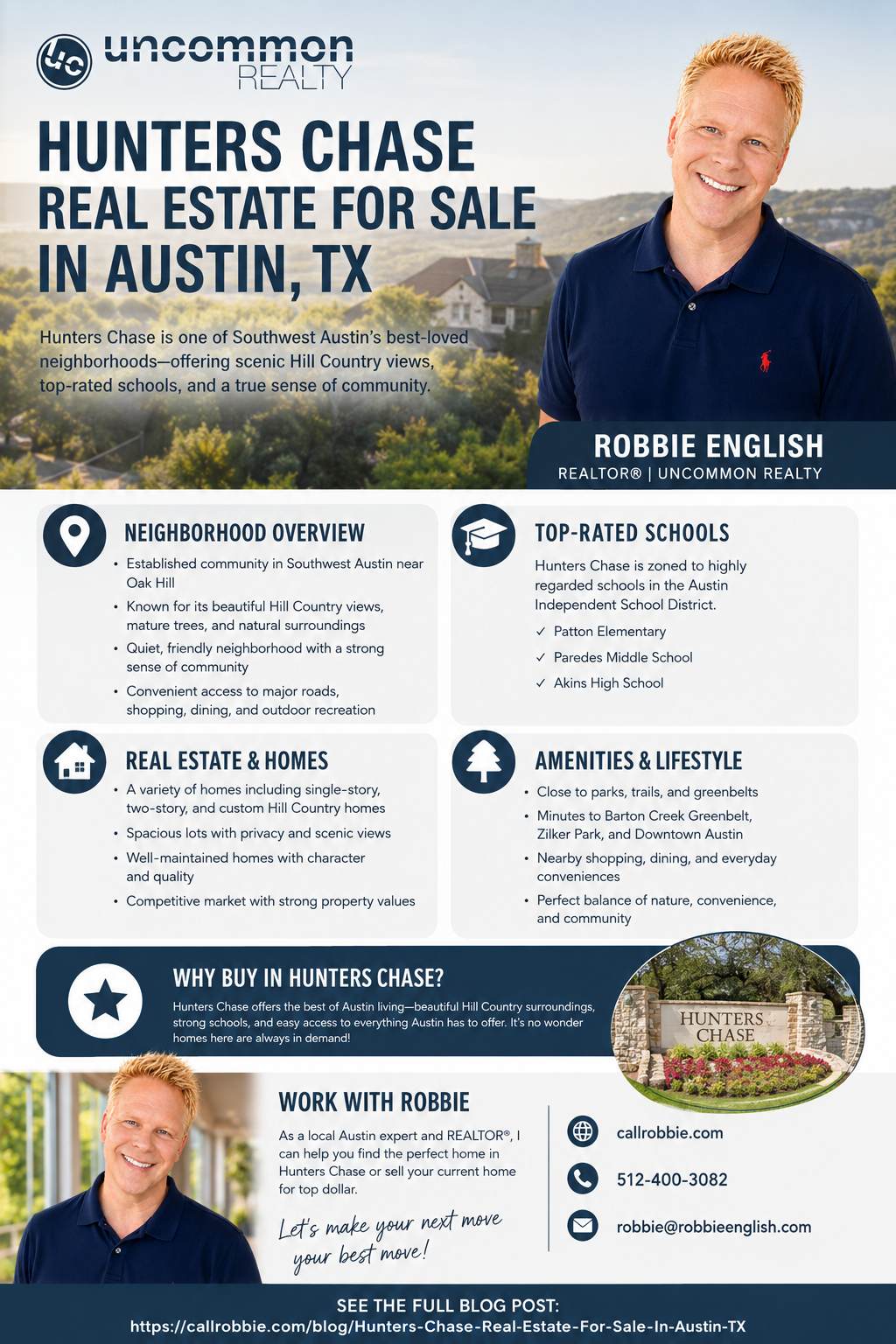 infographic Hunters Chase Real Estate For Sale In Austin TX