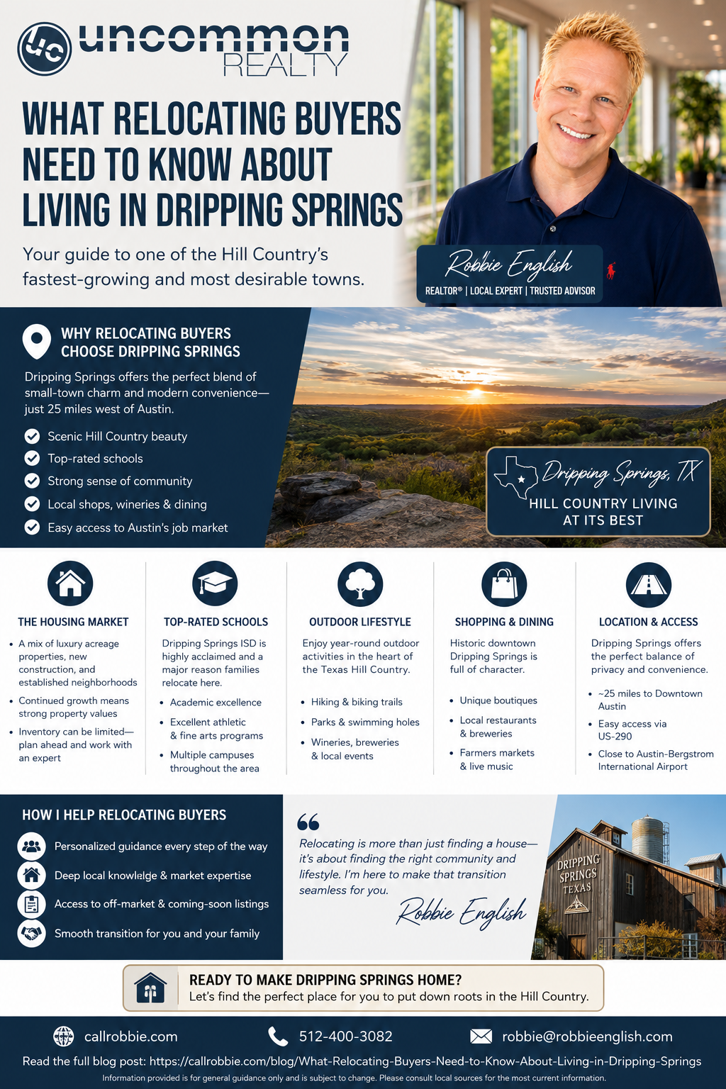 infographic What Relocating Buyers Need to Know About Living in Dripping Springs
