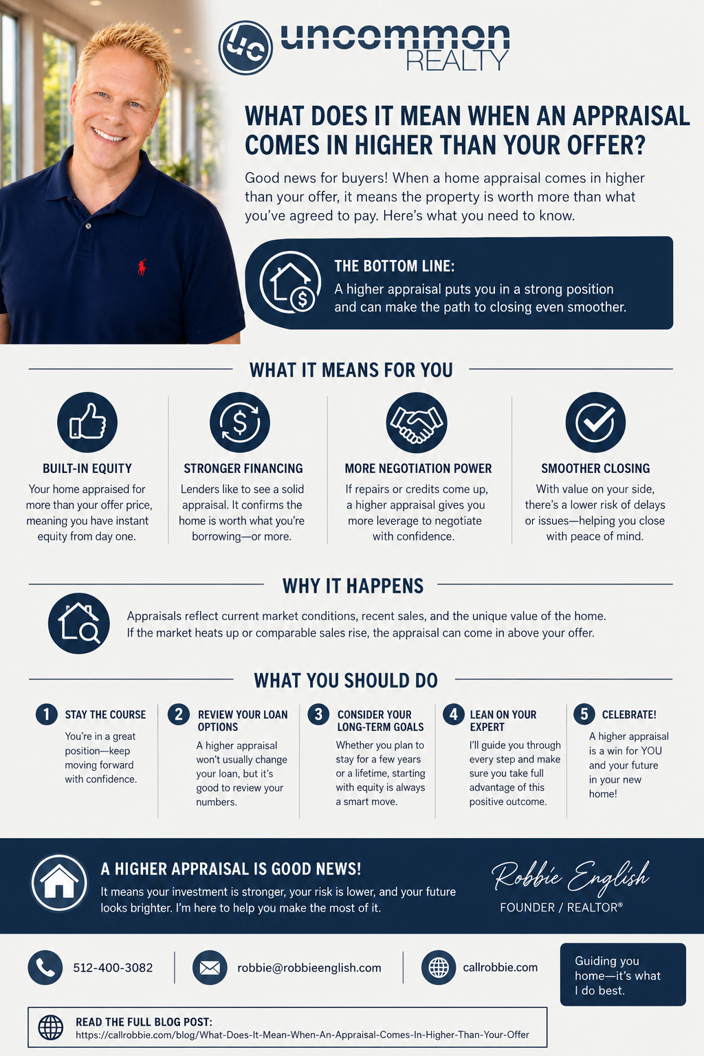 infographic What Does It Mean When An Appraisal Comes In Higher Than Your Offer