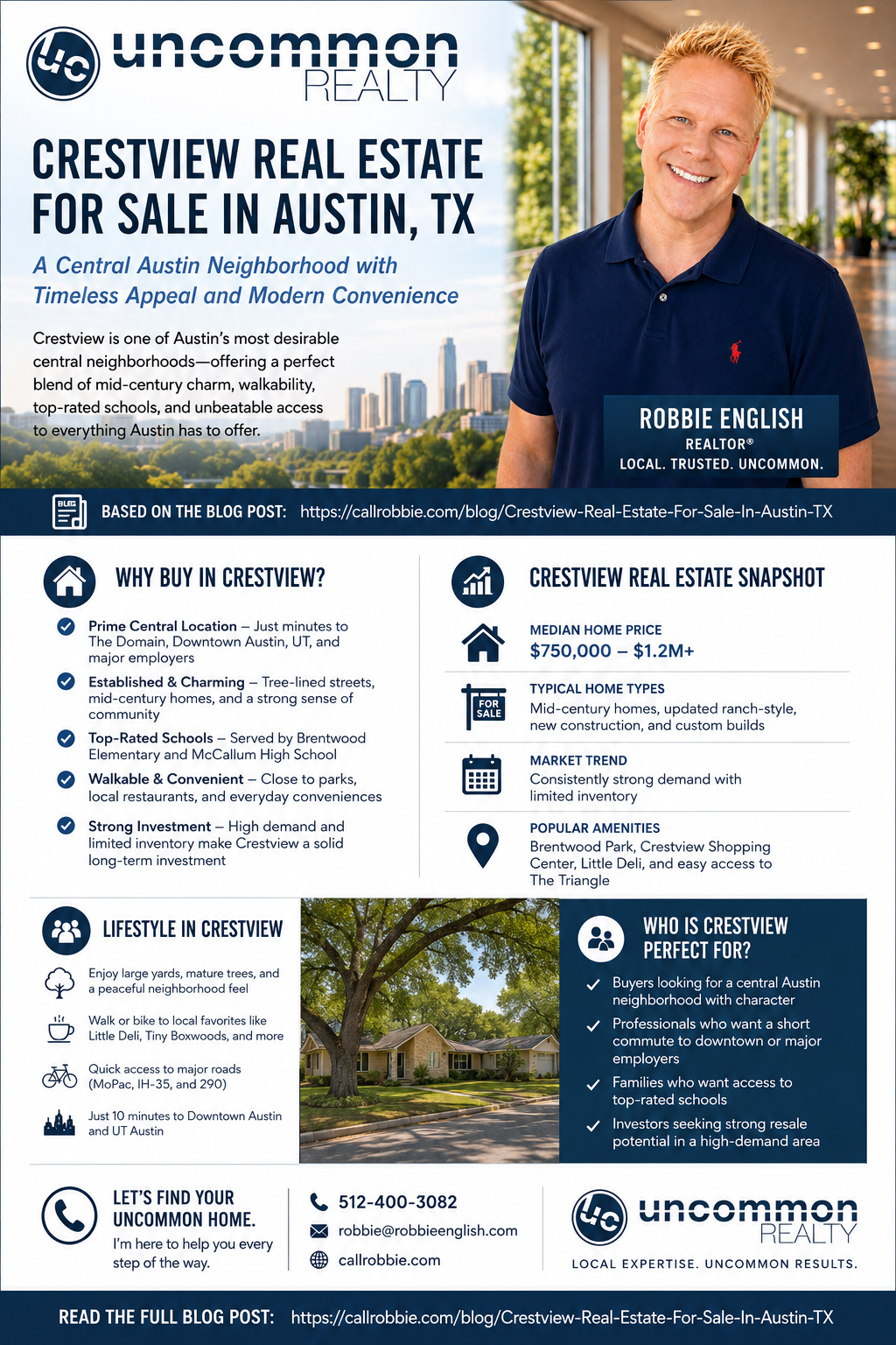 infographic Crestview Real Estate For Sale In Austin TX