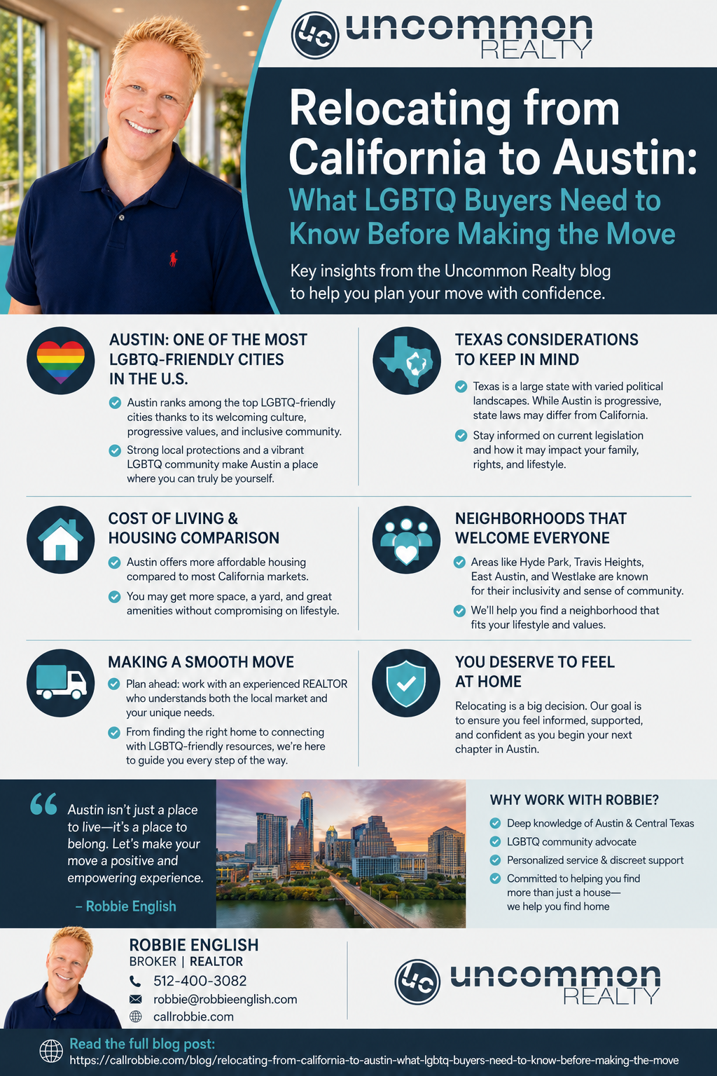 infographic Relocating From California to Austin What LGBTQ+ Buyers Need to Know Before Making the Move