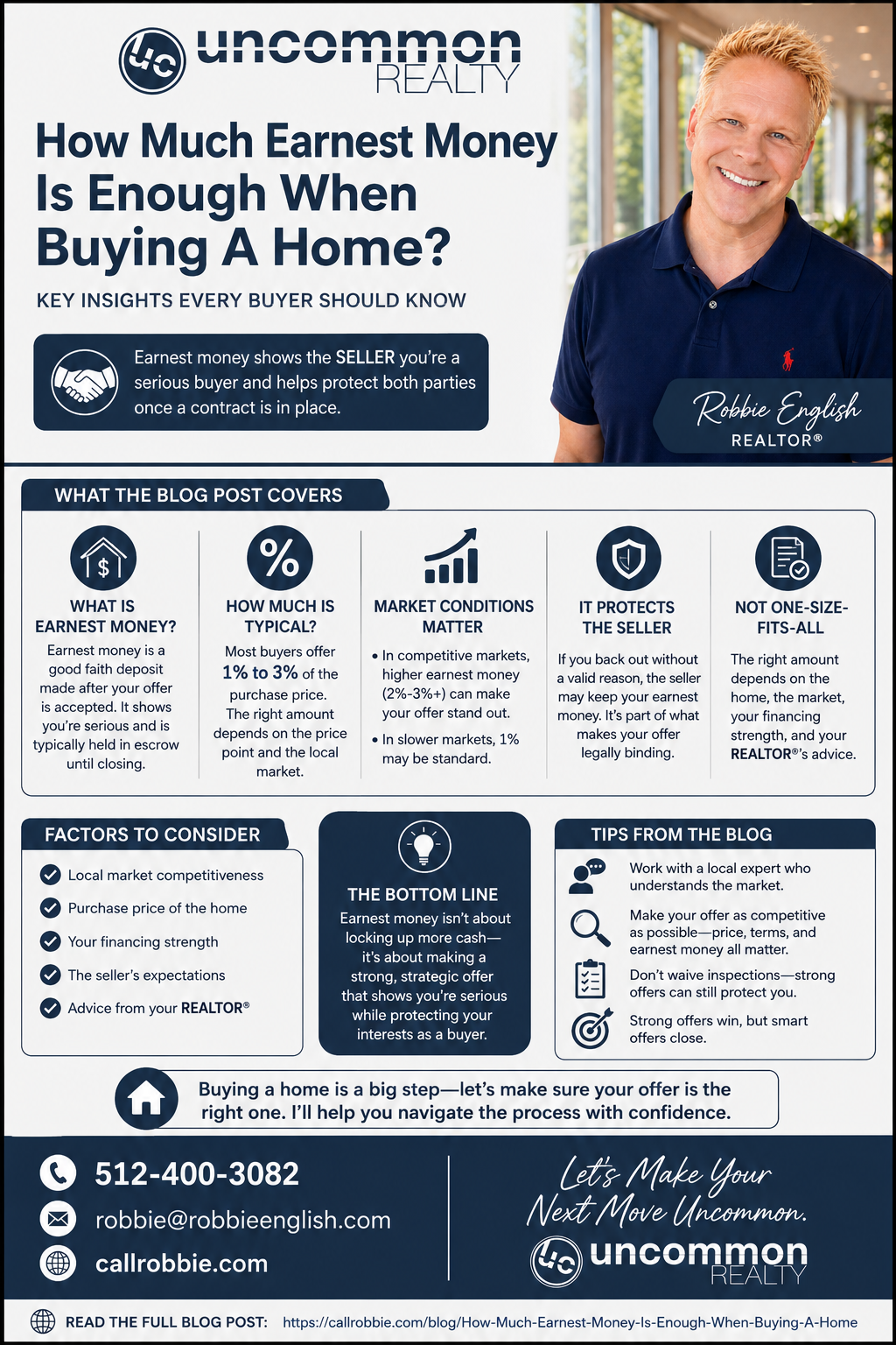 infographic How Much Earnest Money Is Enough When Buying A Home