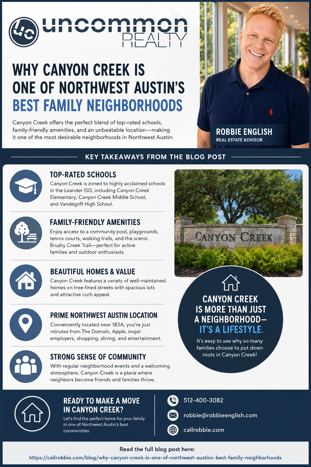 infographic Why Canyon Creek Is One of Northwest Austin’s Best Family Neighborhoods