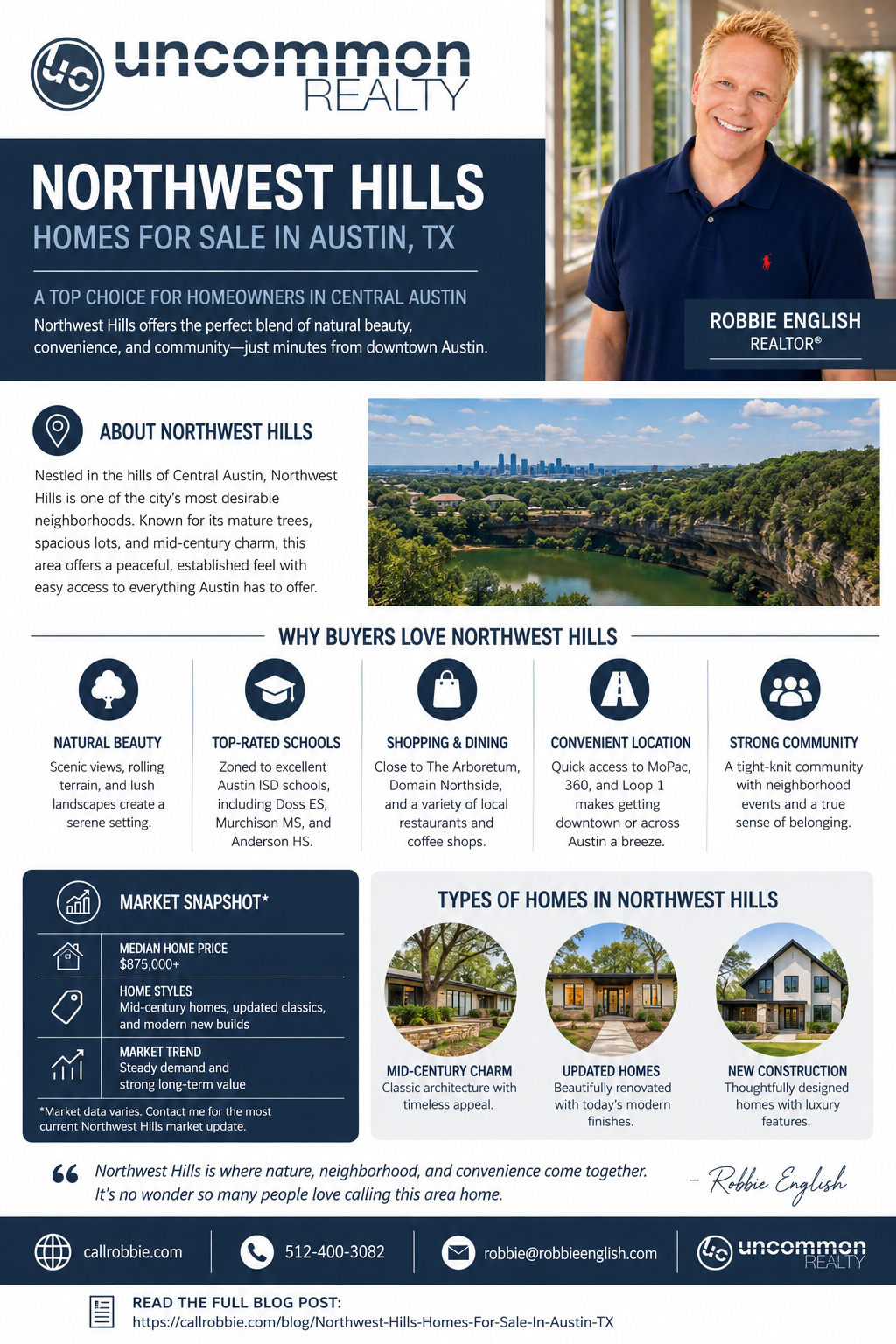 infographic Northwest Hills Homes For Sale In Austin TX