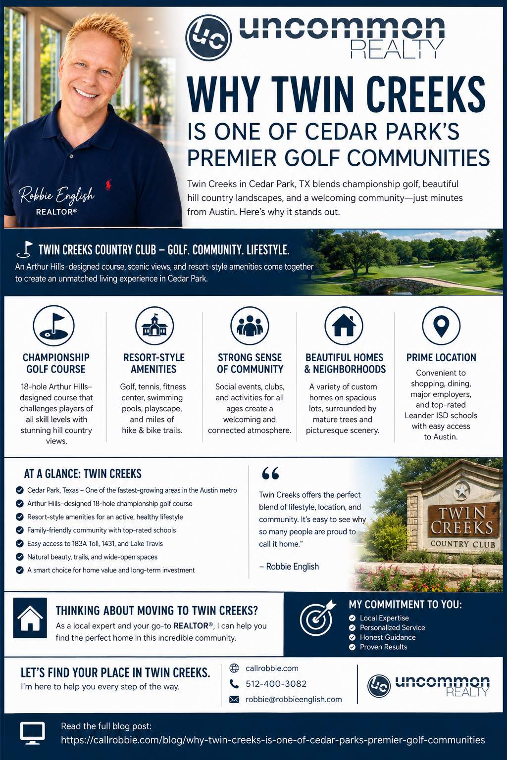 infographic Why Twin Creeks Is One of Cedar Park’s Premier Golf Communities