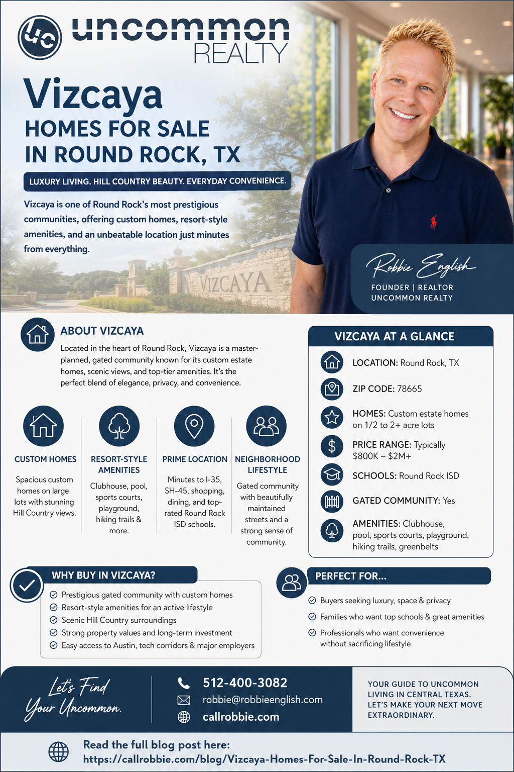 infographic Vizcaya Homes For Sale In Round Rock TX