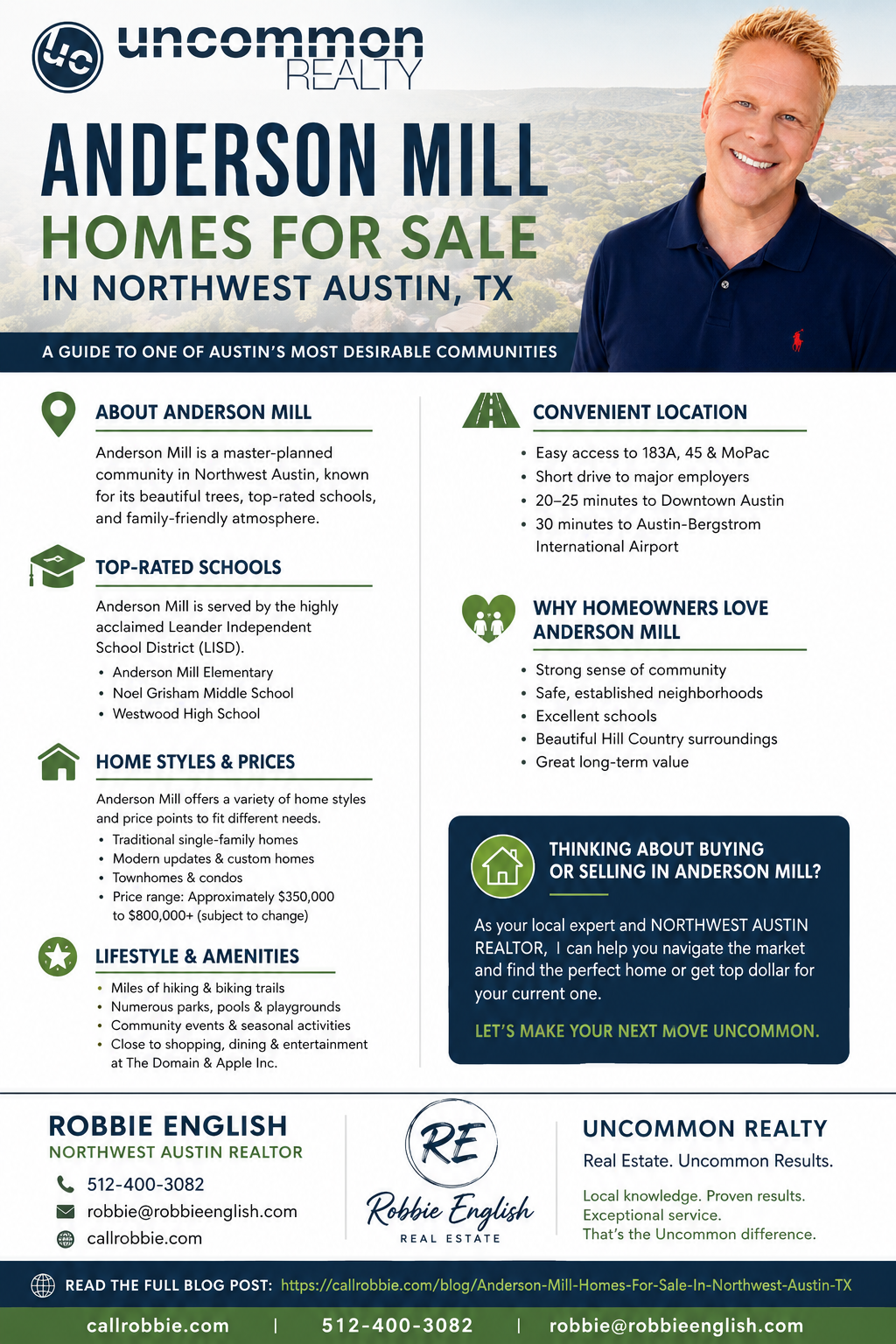 infographic Anderson Mill Homes For Sale In Northwest Austin TX