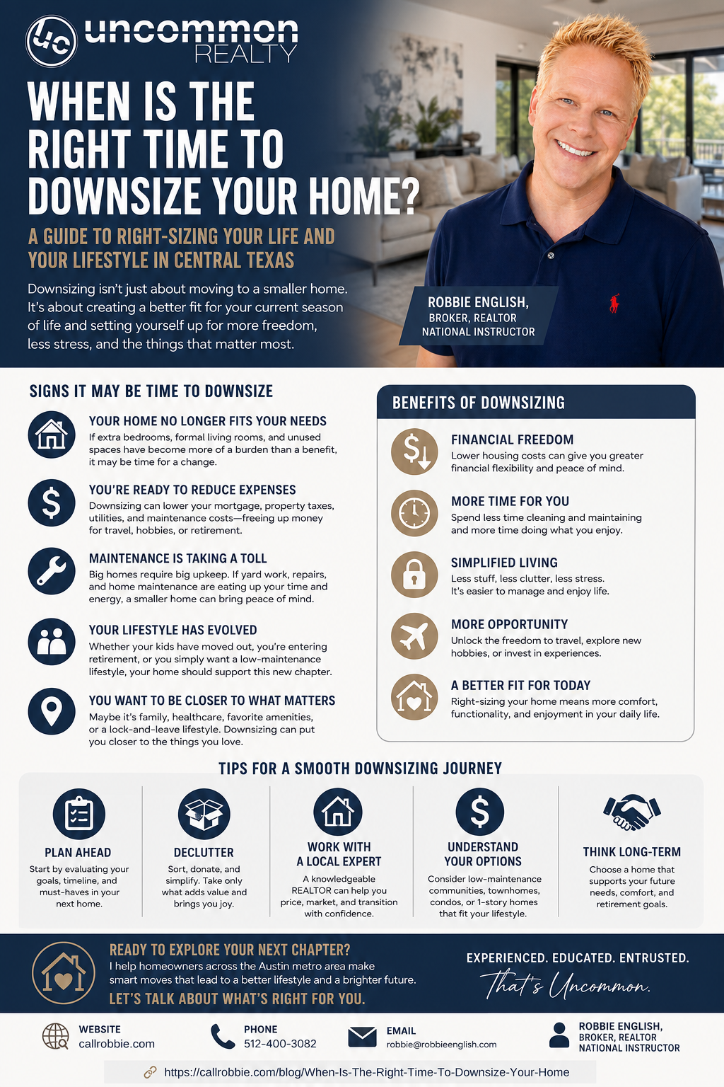 infographic When Is The Right Time To Downsize Your Home