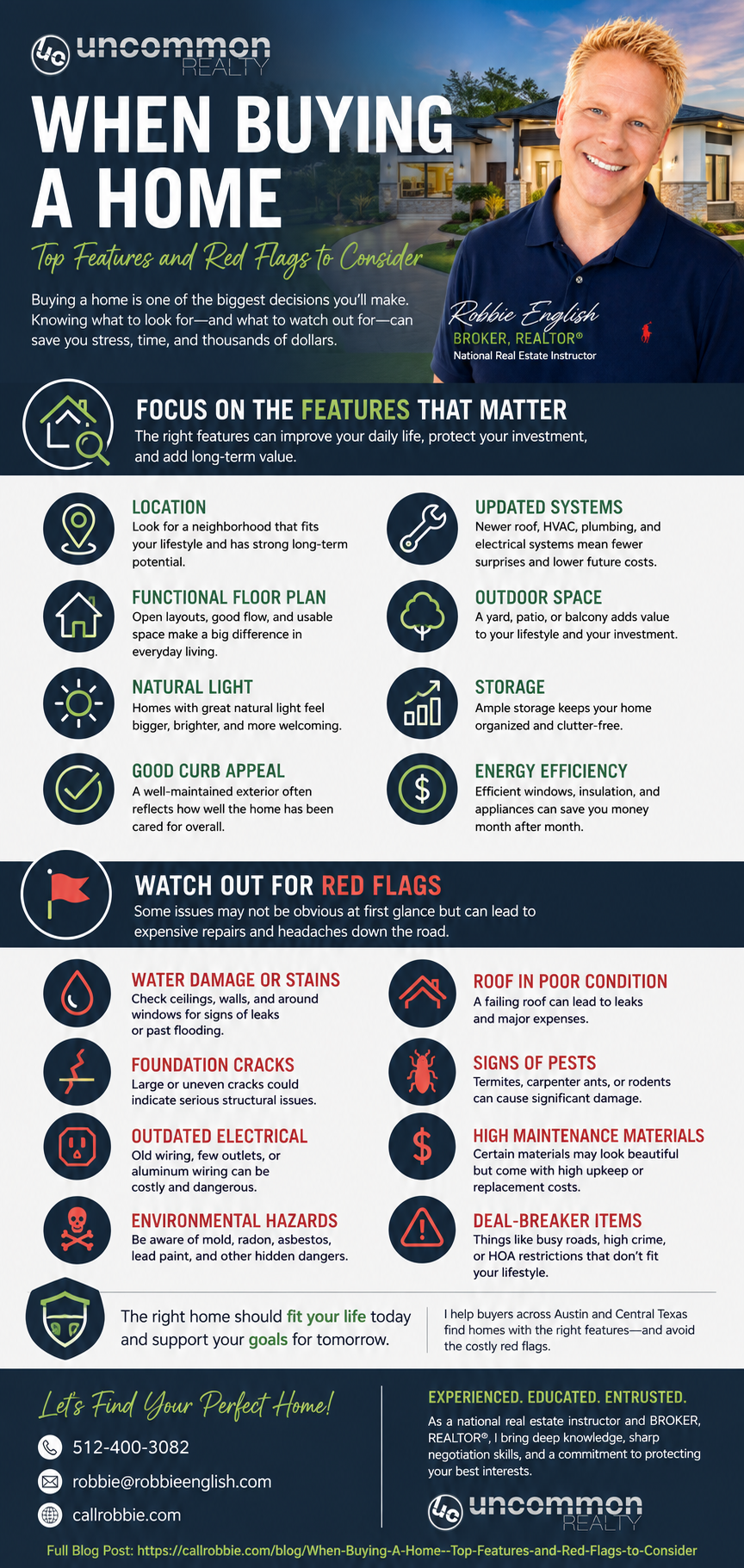 infographic When Buying A Home Top Features and Red Flags to Consider