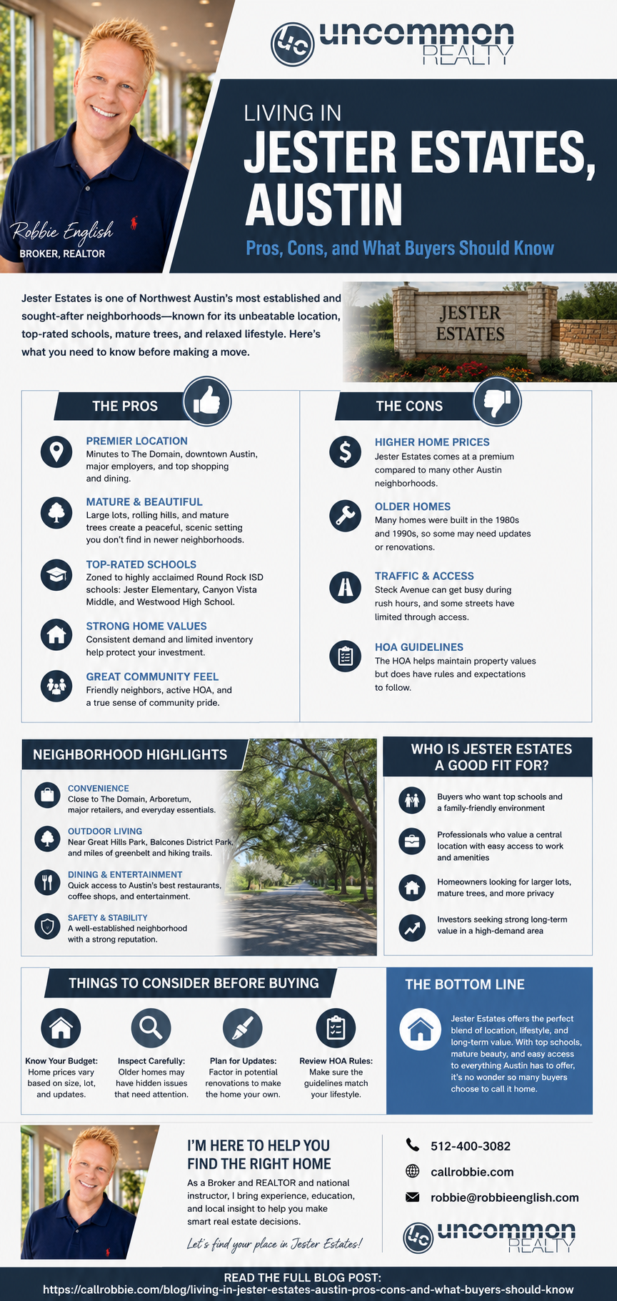 infographic Living in Jester Estates Austin Pros, Cons, and What Buyers Should Know