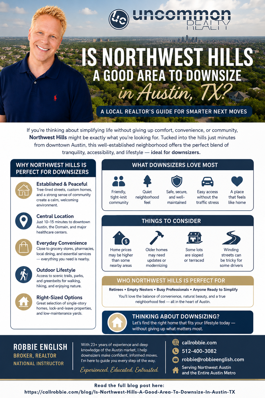 infographic Is Northwest Hills A Good Area To Downsize In Austin TX?
