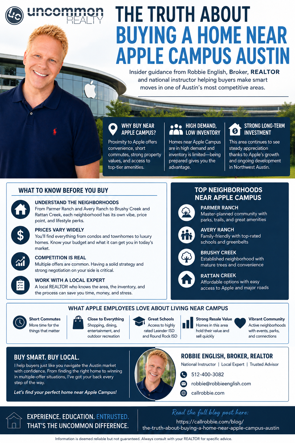 infographic The Truth About Buying a Home Near Apple Campus Austin