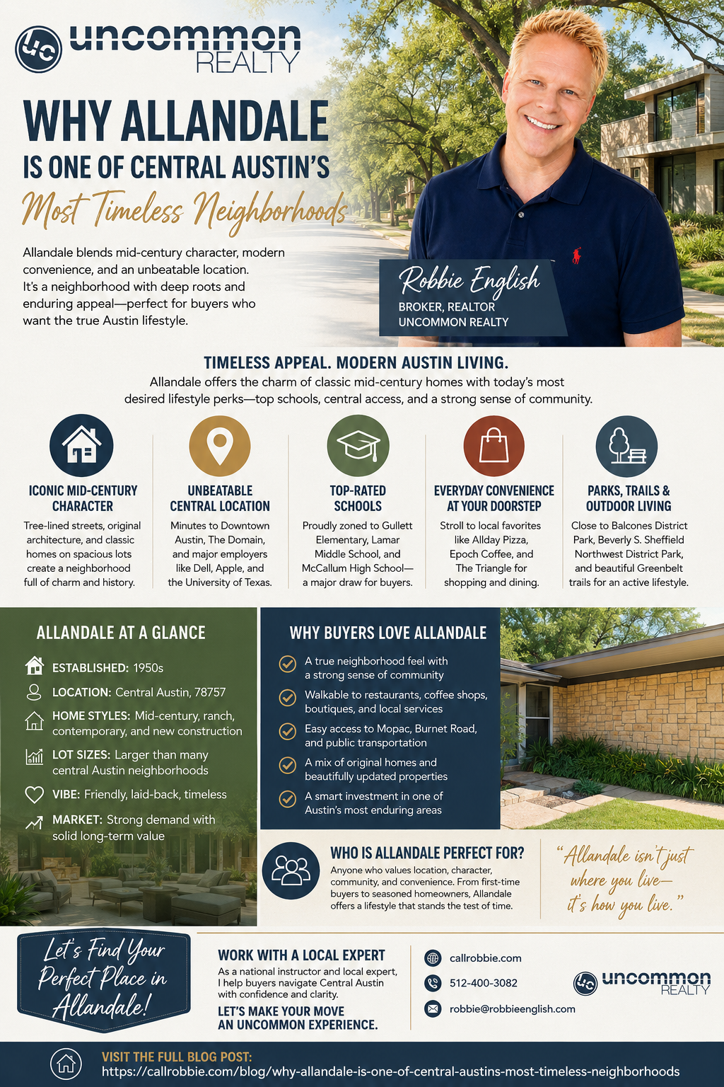 infographic Why Allandale Is One of Central Austin’s Most Timeless Neighborhoods
