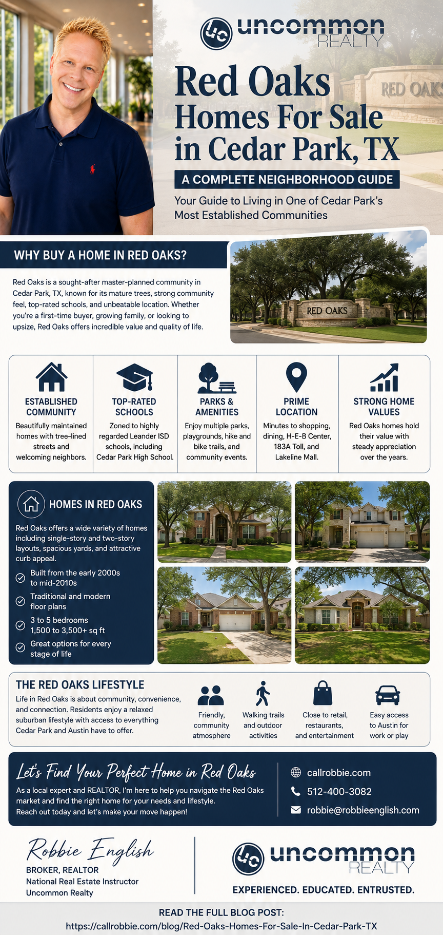 infographic Red Oaks Homes For Sale In Cedar Park TX