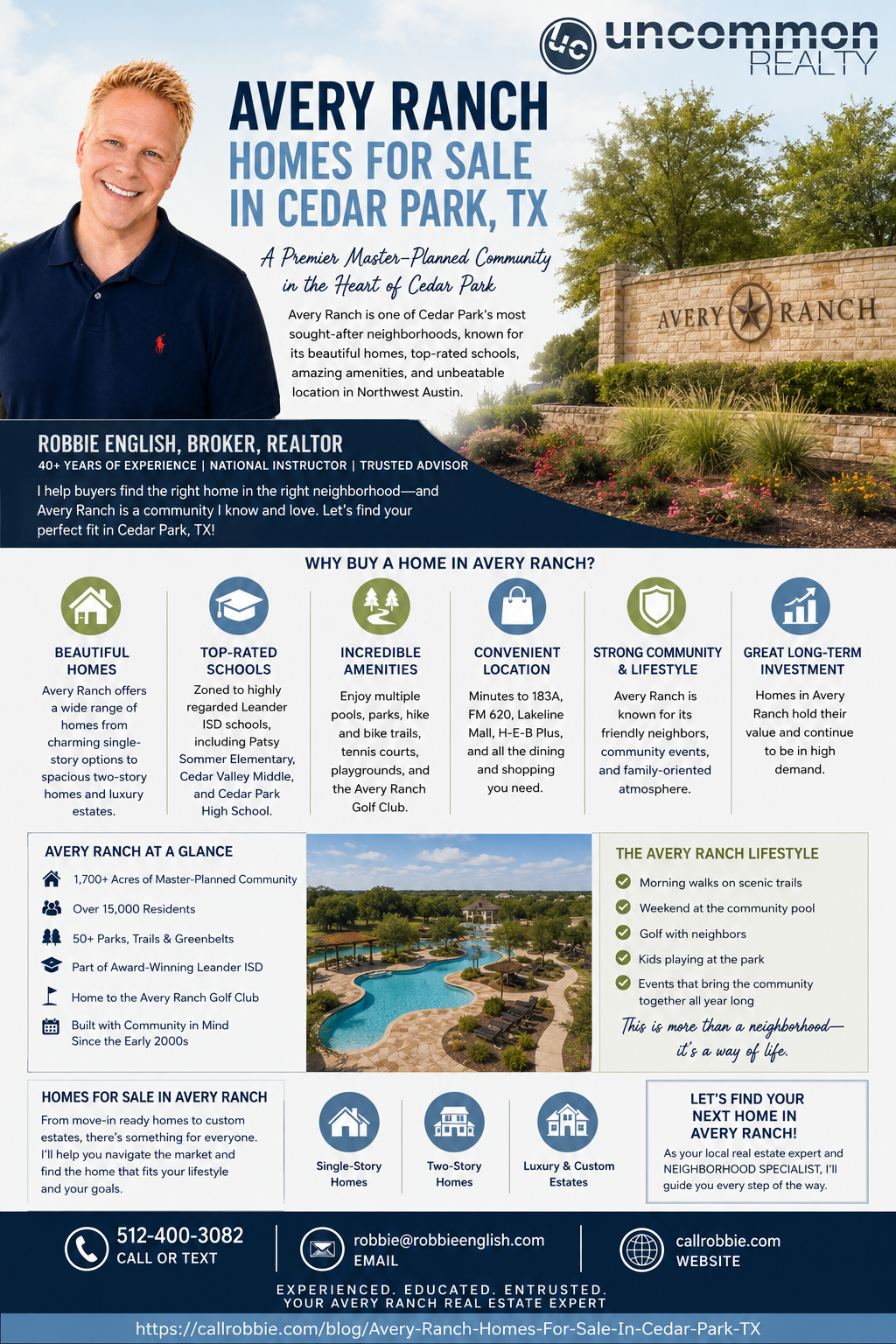 infographic Avery Ranch Homes For Sale In Cedar Park TX