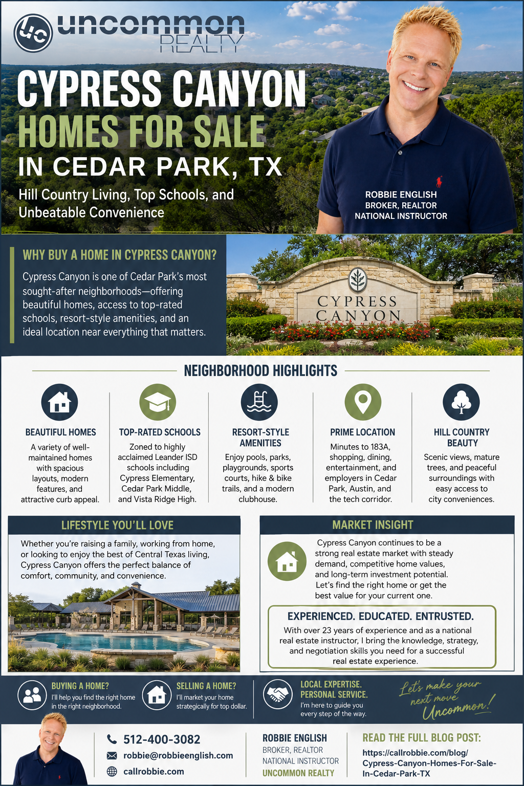 infographic Cypress Canyon Homes For Sale In Cedar Park TX