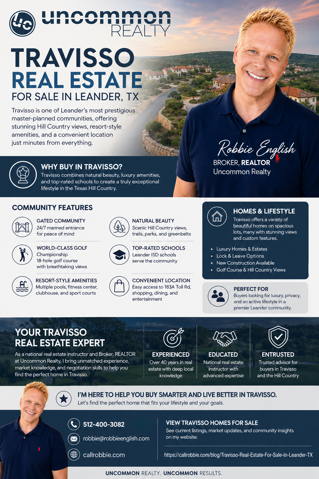 infographic Travisso Real Estate For Sale In Leander TX