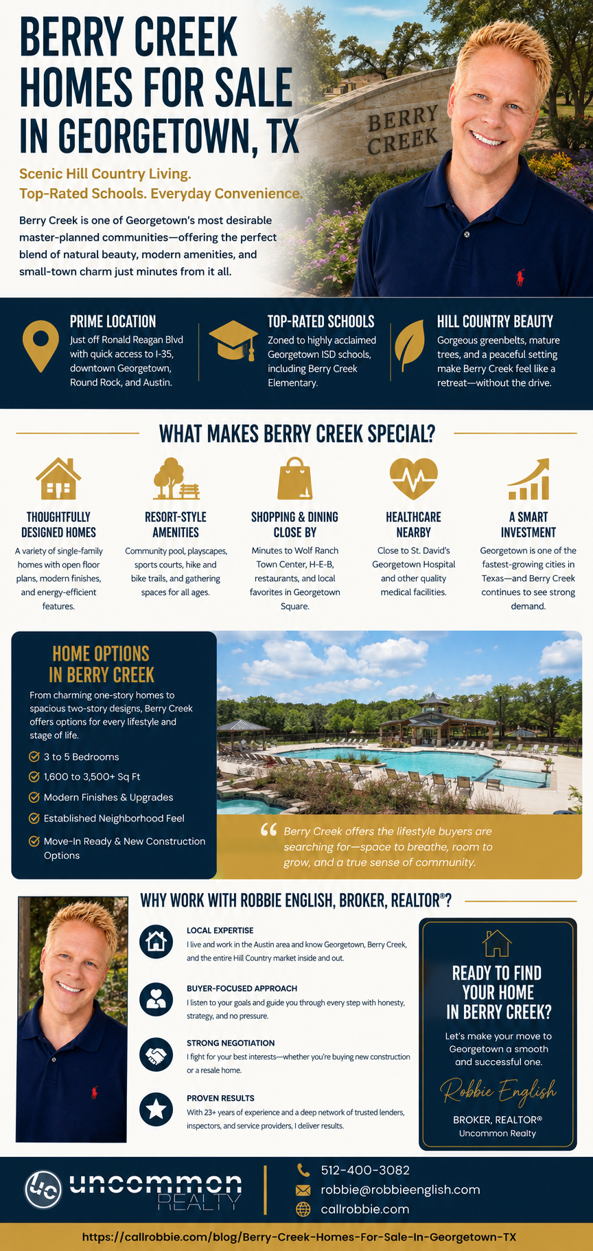 infographic Berry Creek Homes For Sale In Georgetown TX