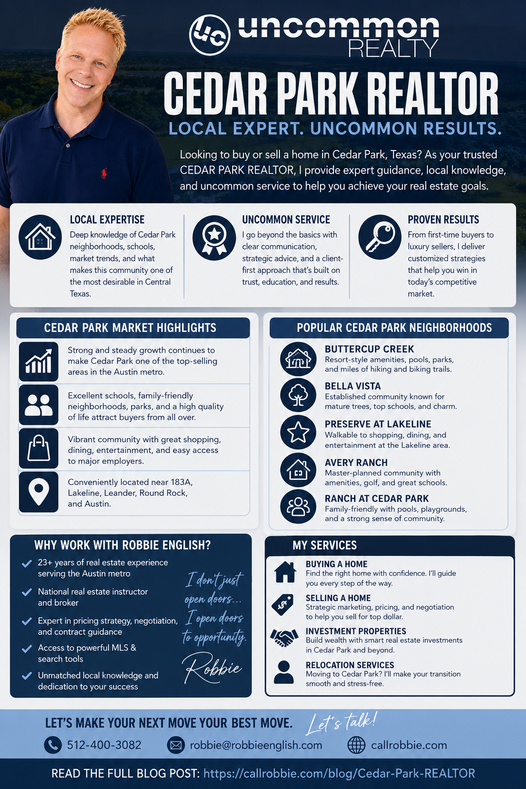 infographic Cedar Park REALTOR
