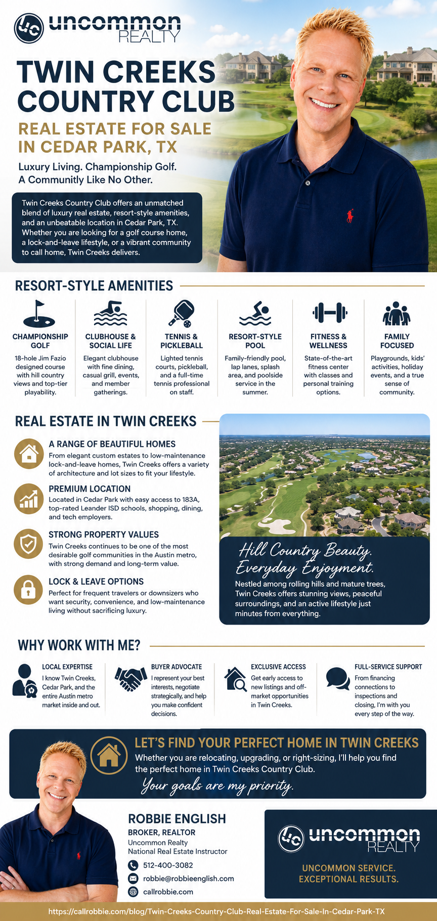 infographic Twin Creeks Country Club Real Estate For Sale In Cedar Park TX