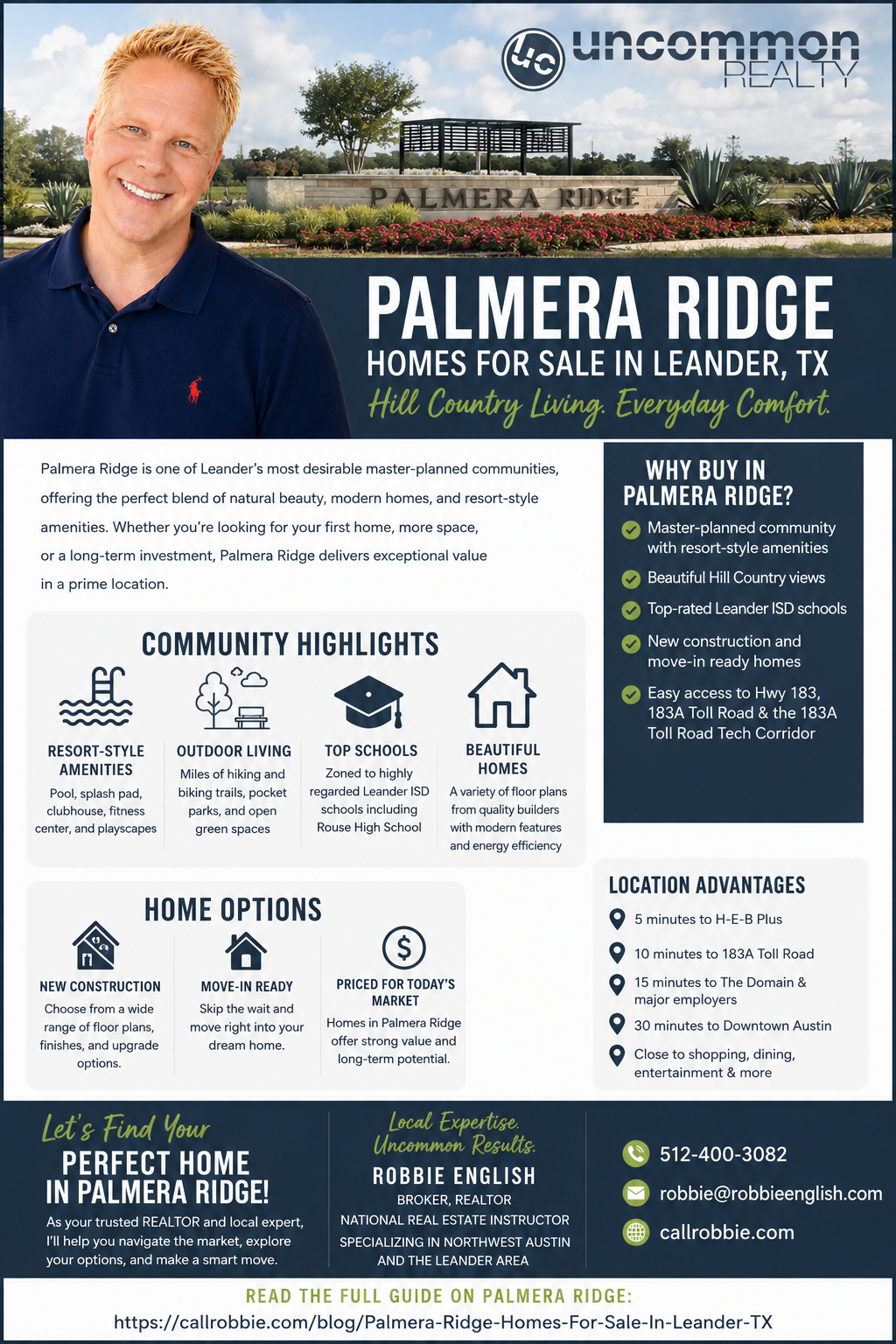 infographic Palmera Ridge Homes For Sale In Leander TX