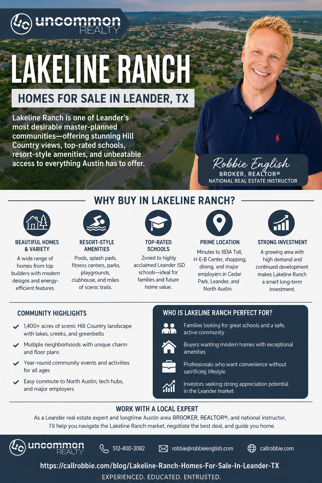 infographic Lakeline Ranch Homes For Sale In Leander TX