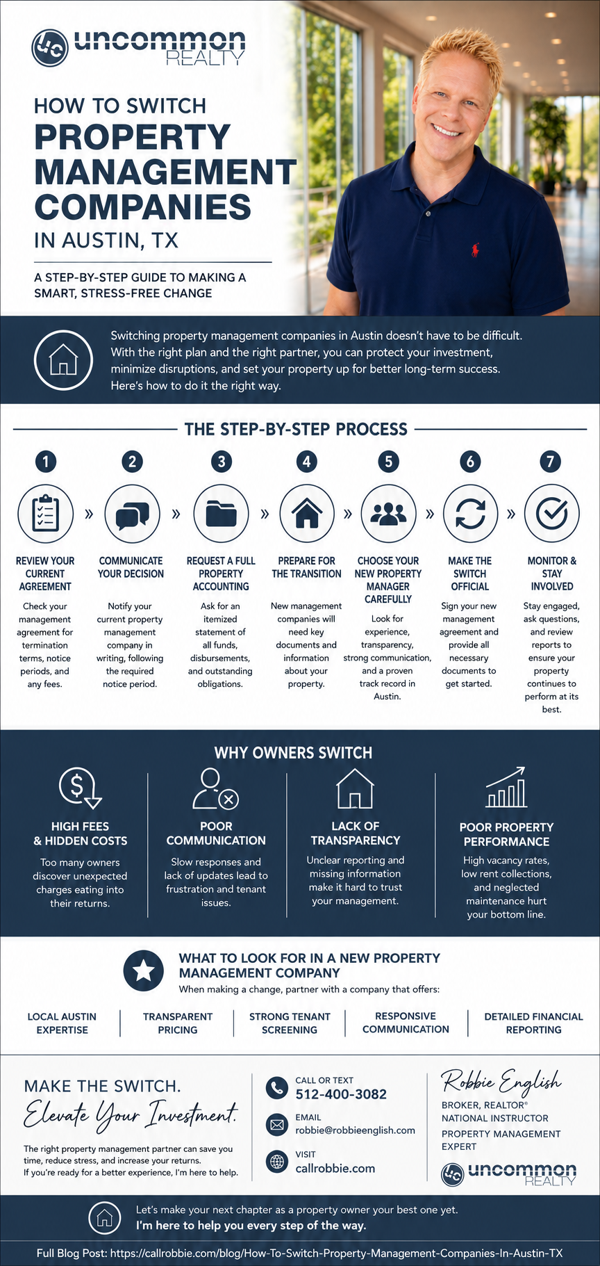 infographic How To Switch Property Management Companies In Austin TX