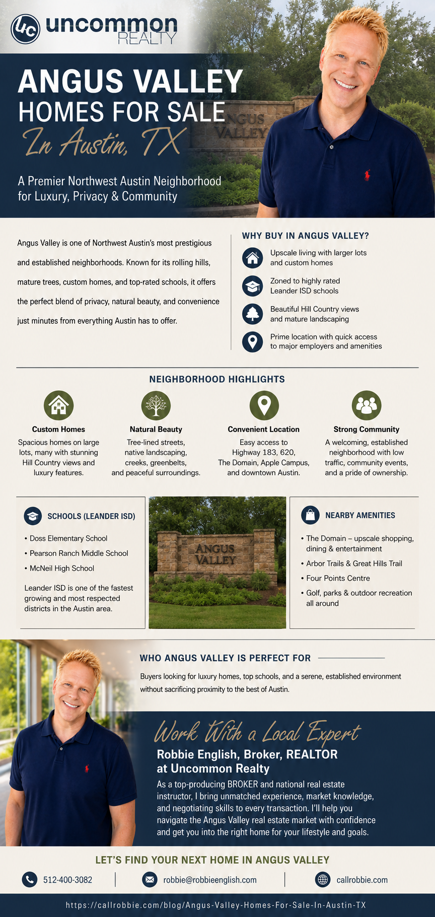infographic Angus Valley Homes For Sale In Austin TX