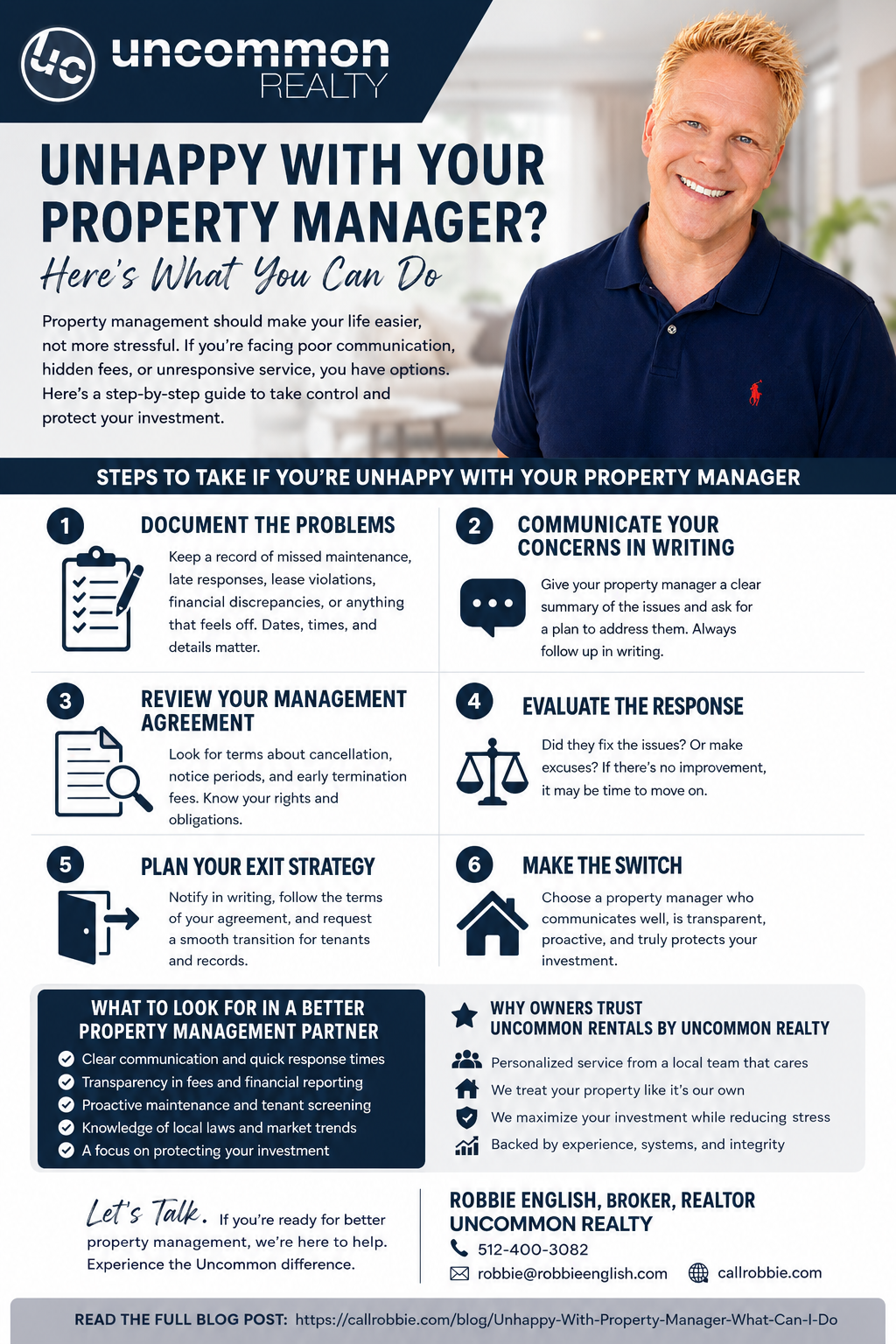 infographic Unhappy With Property Manager What Can I Do