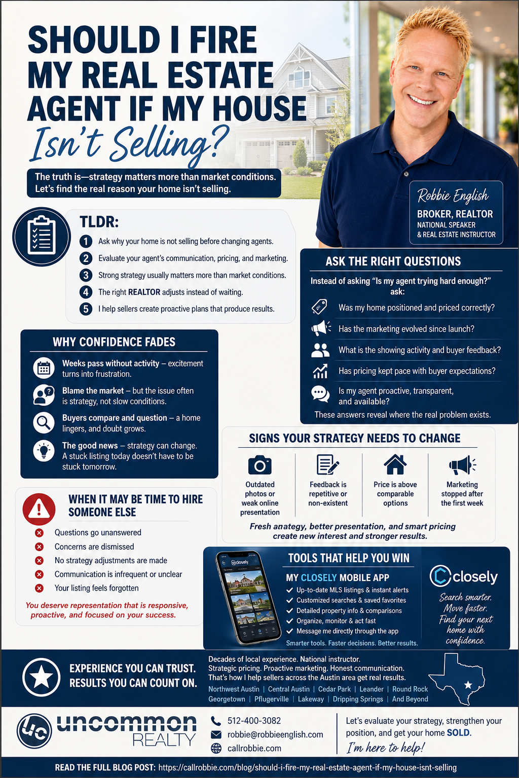 infographic Should I Fire My Real Estate Agent If My House Isn't Selling?