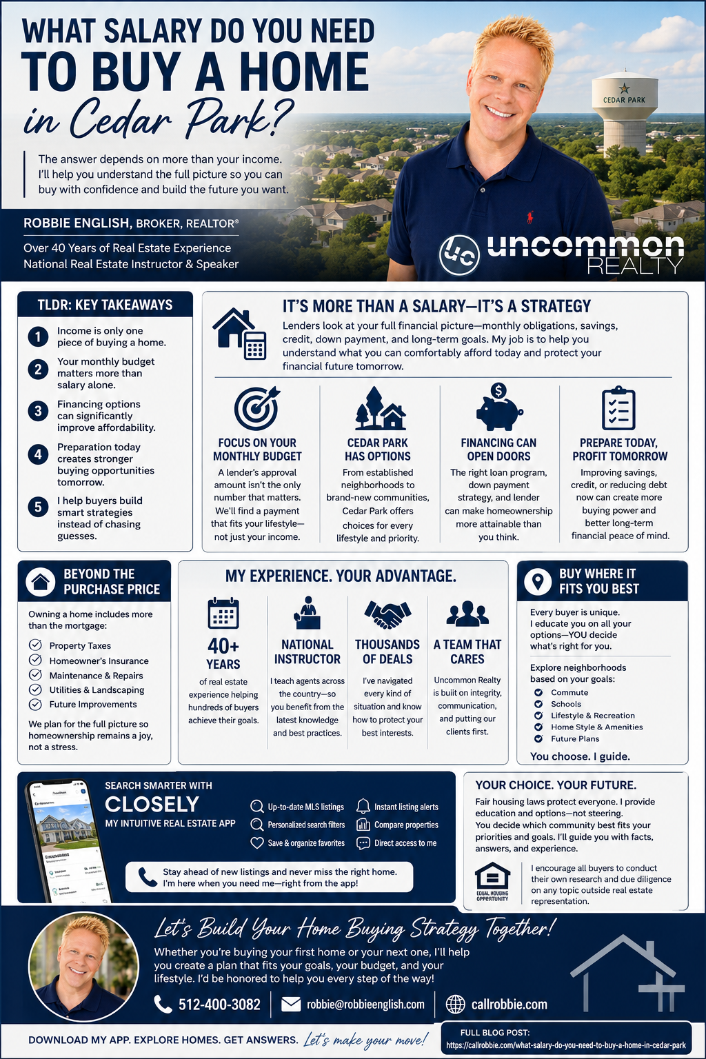 infographic What Salary Do You Need to Buy a Home in Cedar Park?