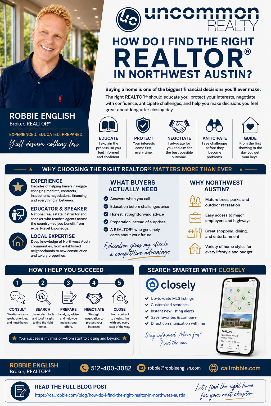 infographic How Do I Find the Right REALTOR in Northwest Austin?