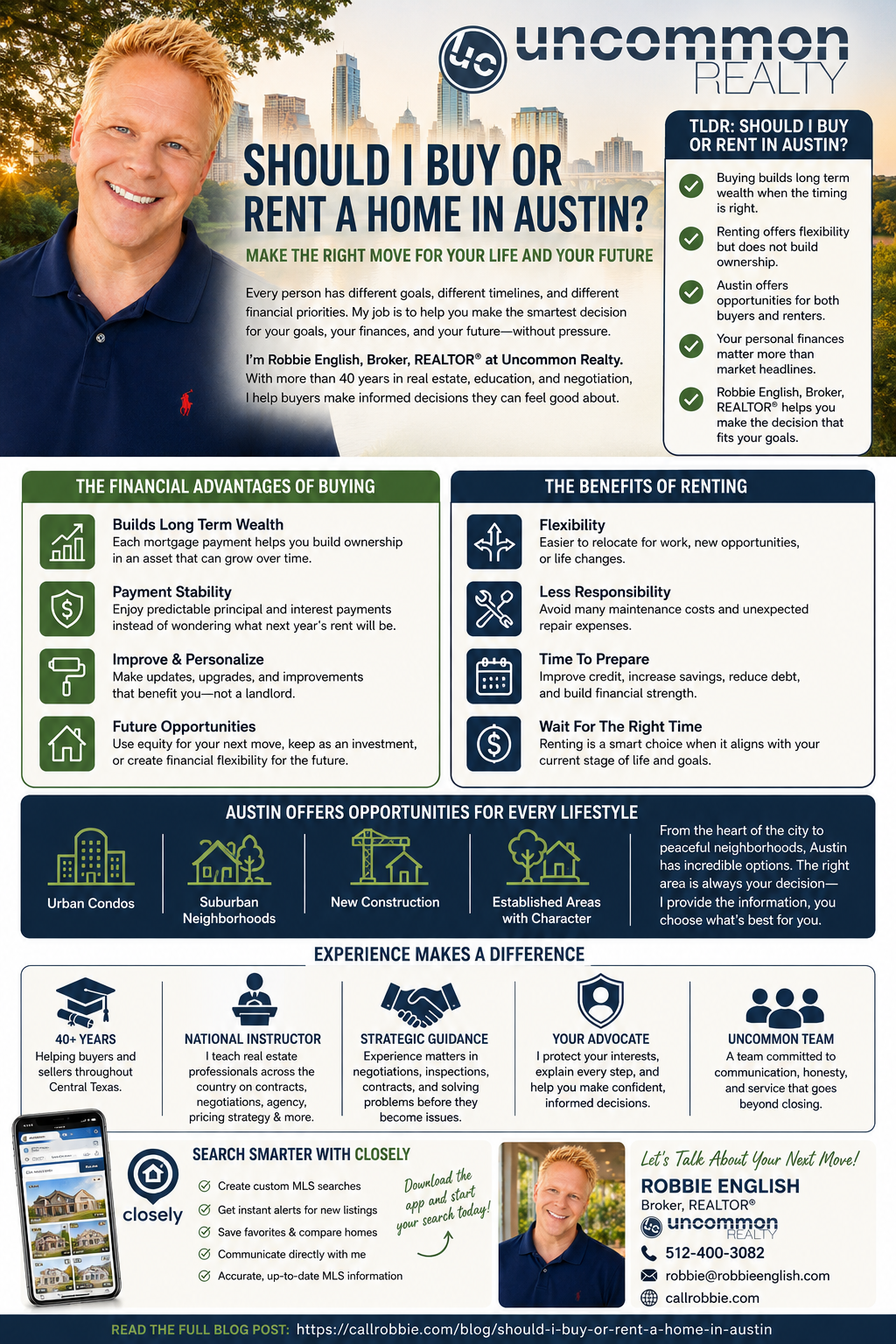 infographic Should I Buy or Rent a Home in Austin?