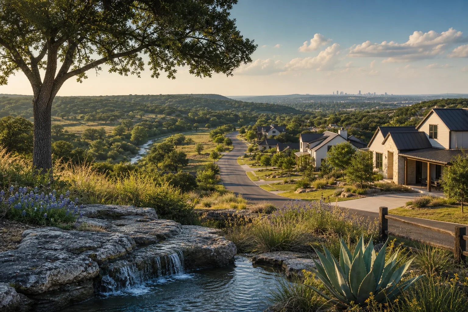 Dripping Springs, Hill Country setting west of Austin