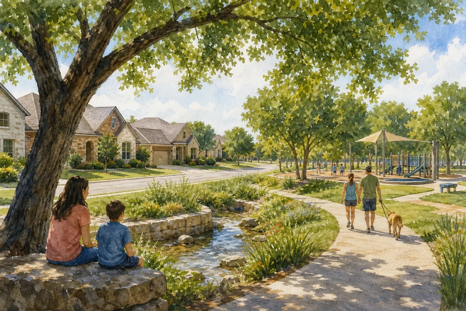 Cat Hollow: Established resale inventory with parks and recreation options