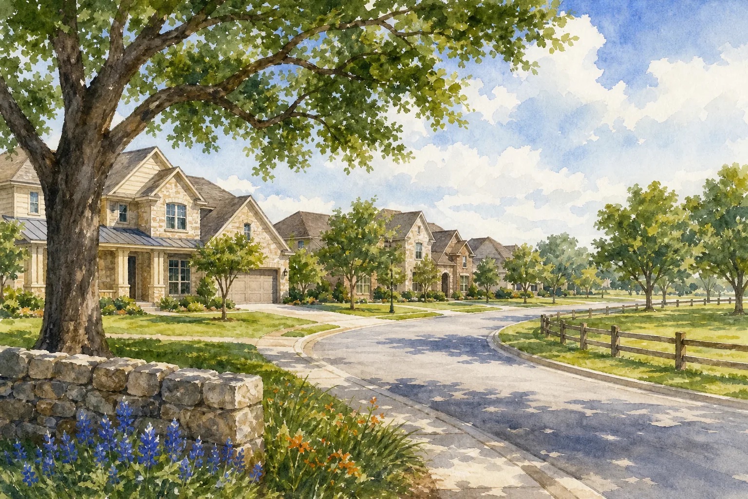 Behrens Ranch: Larger homes, open space, and established streets