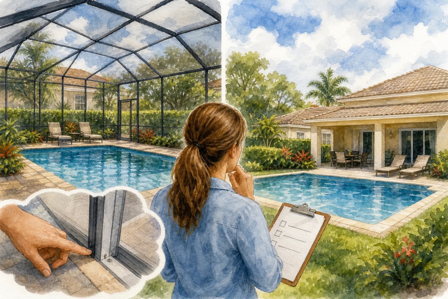 Belterra Homes with Pools and Screen Enclosures, Verify the Feature Before Assuming It